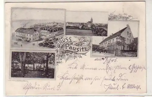 49840 Mehrbild Ak Gruß aus Pausitz Gasthof 1906