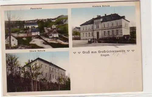 49818 Mehrbild Ak Gruß aus Großrückerswalde 1915