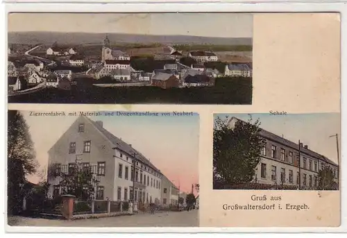 49816 Mehrbild Ak Gruß aus Großwaltersdorf im Erz. 1918