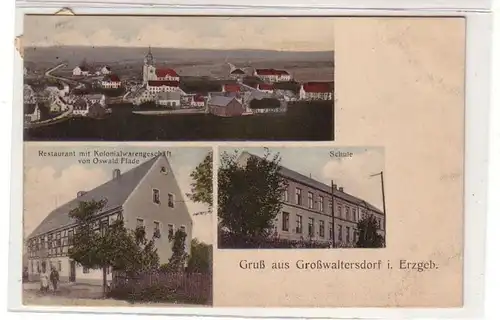 49814 Mehrbild Ak Gruß aus Großwaltersdorf im Erz. 1918