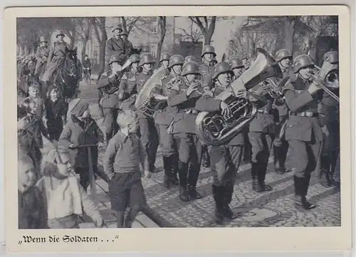 49774 Ak Militär Orchester um 1940