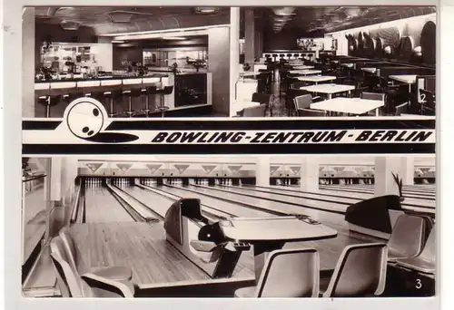 49639 Multi-image Ak Bowling Zentrum Berlin 1973