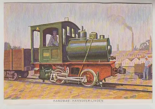 49635 Ak Hanomag Hannover Linden Feuerlose Lokomotive um 1930