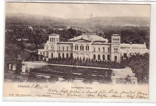 49618 Ak Elberfeld Jardin zoologique 1903
