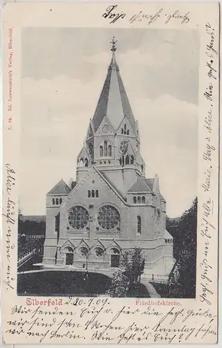 49609 Ak Elberfeld Église du cimetière 1909