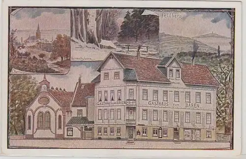 49608 Ak Oberursel a.T. Gasthaus zum Bären um 1910