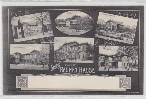 49601 Multi-image Ak Gruss de la maison rugueuse vers 1910