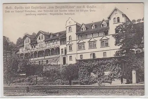 49566 Ak Eschüge Hostal "Zum Bergschlößchen" 1914