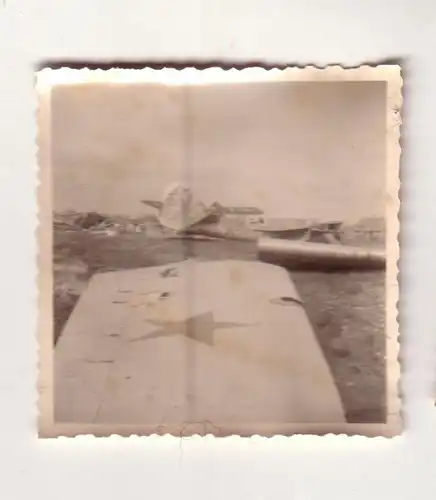 49523 Photo originale détruit des avions russes à Vitebsk en 1942