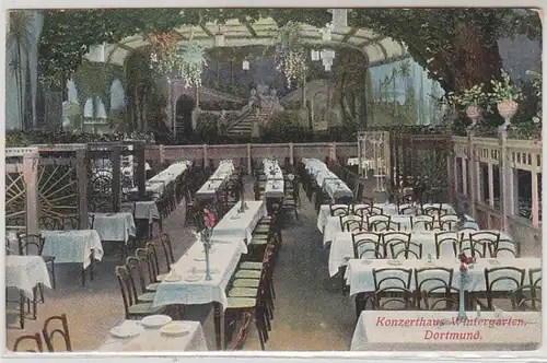 49509 Ak Dortmund Konzerthaus Wintergarten um 1910