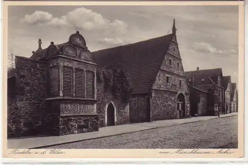 49478 Ak Rinteln an der Weser von Münchhausen Archiv um 1930