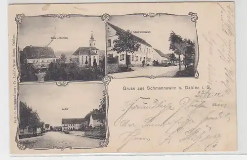 49455 Mehrbild-Ak Gruss aus Schmannewitz b. Dahlen 1902