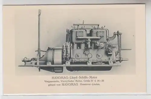 49434 Ak Hanomag Hannover Linden Lloyd Schiffs Motor um 1920