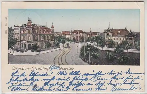 49433 Ak Dresden Strehlen Wasaplatz 1902