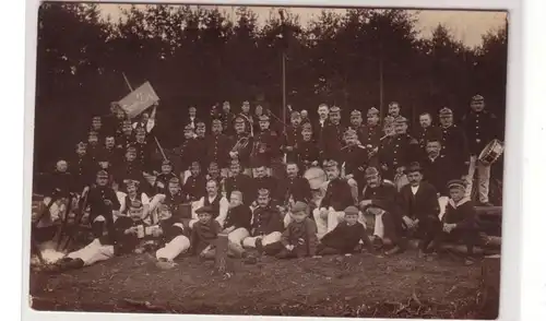 49423 Photo Ak militaire Orchestre vainqueur de 1915