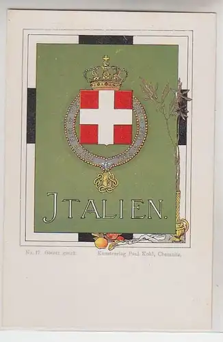 49387 Wappen Ak Lithographie Königreich Italien um 1900