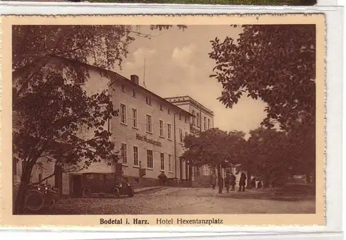 49303 Ak Bodetal im Harz Hotel Hexentanzplatz um 1930