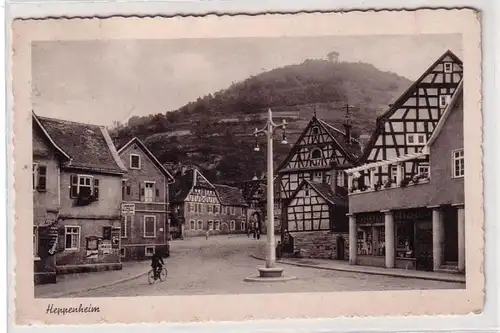 49251 Ak Heppenheim Magasin de marchandises coloniales 1943