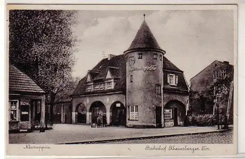 49232 Ak Neuruppin Gare de Rhinsberger Porte 1938