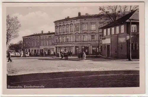 49229 Ak Eberswalde Eisenbahnstraße um 1940