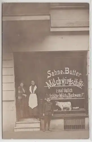 49225 Foto Ak Berlin Milchwirtschaft um 1910
