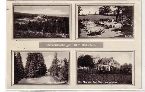 49213 Ak multi-images Frais d'été Vers l'alpage Bad Elster 1933