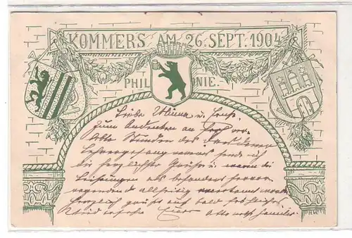 49202 Studentika Ak Kommers am 26. September 1904