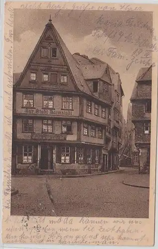 49199 Ak Alt Frankfurt am Main grande Fischergasse 1924