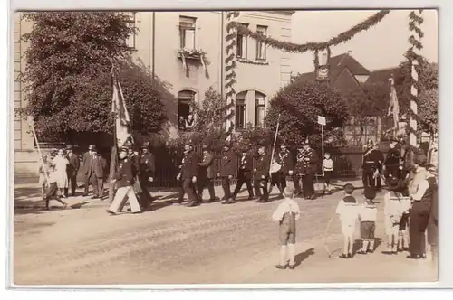 49134 Foto Ak Sachsen Festumzug zum Schützenfest um 1920