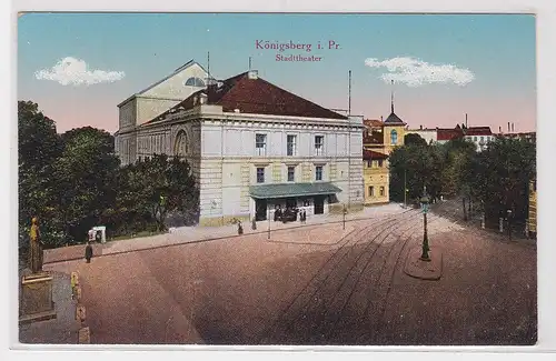 49122 Ak Königsberg in Ostpreußen Stadttheater um 1910