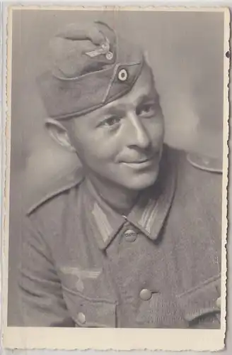 49081 Photo Ak Portrait Photo capture Soldat 2e guerre mondiale