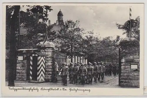 49063 Ak Truppenübungsplatz Königsbrück Haupteingang 1938