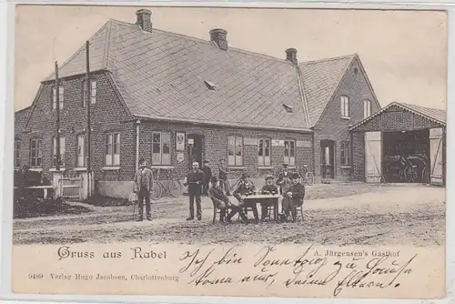 49058 Ak Gruß aus Rabel A. Jürgensen's Gasthof 1905