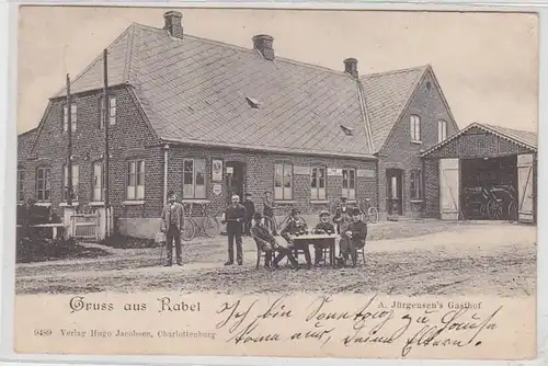 49058 Ak Salutation de Rabel A. Jürgensen's Gasthof 1905