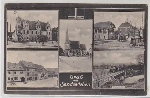 49009 Mehrbild Ak Gruß aus Sandersleben 1916