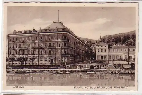 48990 Ak Bad Ems Hotel et bains "La Baie des Romains" vers 1930