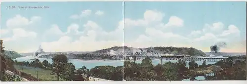 48982 Doppel Ak View of Steubenville, Ohio um 1920