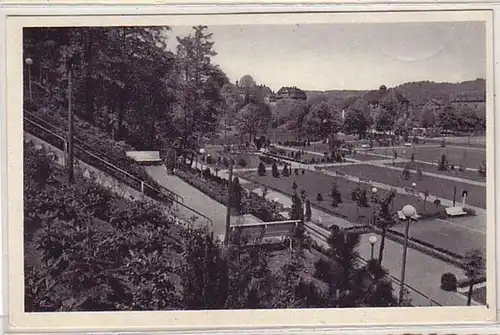 48957 Ak Aue im Erzgebirge Stadtgarten 1943