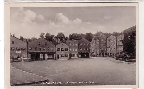 48953 Ak Mühldorf am Inn Katharinen-Vorstadt um 1940