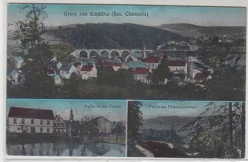 48941 Mehrbild Ak Gruß aus Rödlitz bei Chemnitz um 1910