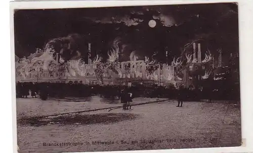 48927 Ak catastrophe incendie Mittweida le 18 janvier 1914
