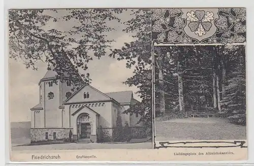 48884 Ak multi-images Friedrichsruh Chapelle de la crypte 1910