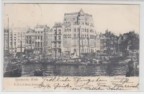 48835 Ak Rotterdam Spaansche Kade um 1900