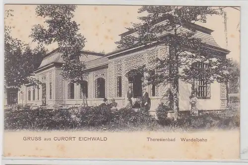 48834 Ak Gruss aus Curort Eichwald Theresienbad 1905