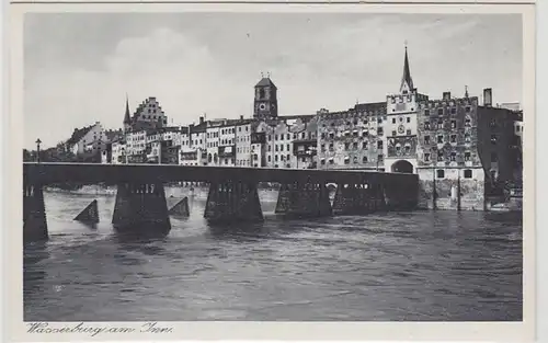 48816 Ak Wasserburg am Inn avec pont vers 1940