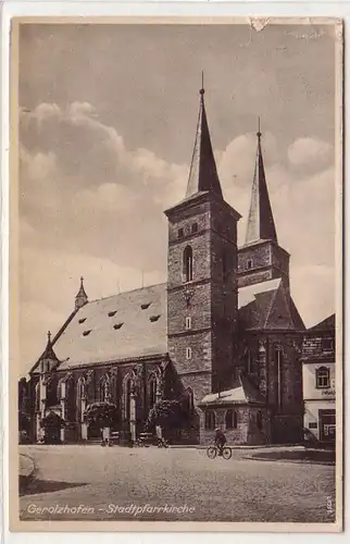 48796 Ak Gerolzhofen Stadtpfarrkirche 1944