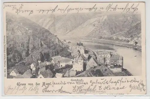 48764 Ak Gruss de la Moselle Gondorf 1902