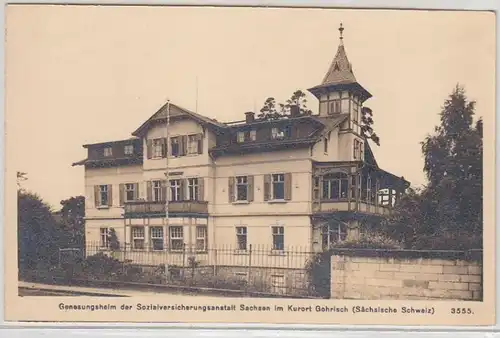 48760 Ak Gohrisch sächs. Schweiz Genesungsheim um 1910