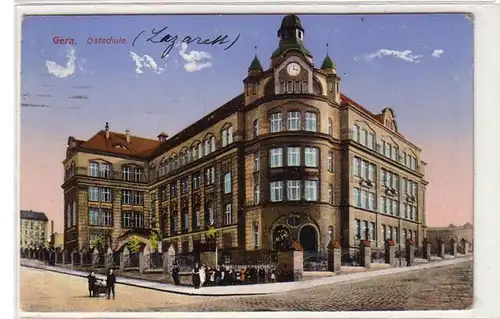 48728 Feldpost Ak Gera Ostschule Lazarett 1917