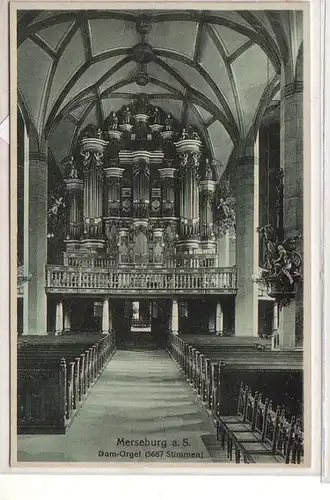 48694 Ak Merseburg Dom Inneres Orgel um 1930